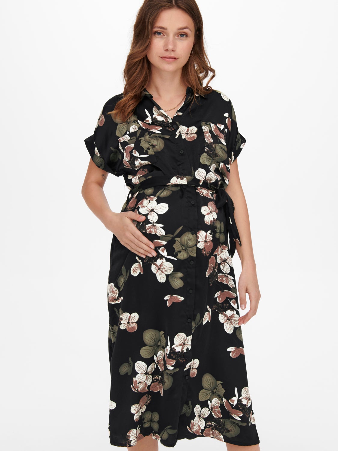 Mama short sleeved Shirt dress