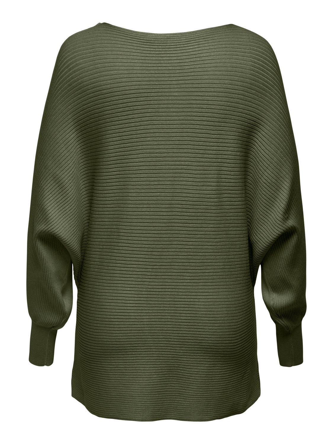 Curvy rib structured Knitted Pullover