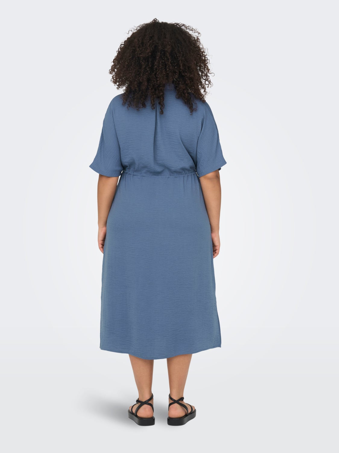 Curvy midi shirt dress