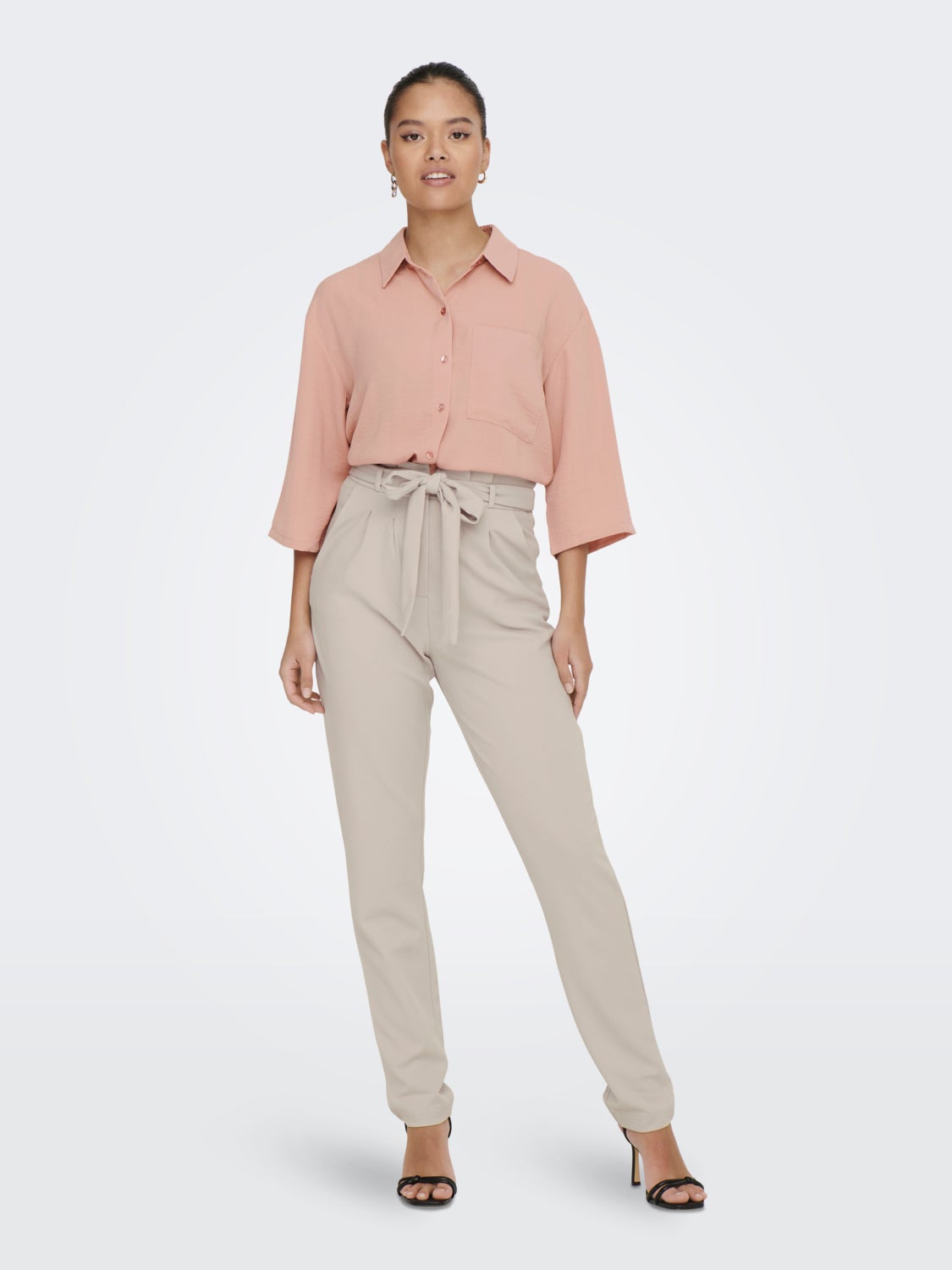 Loose Fit 3/4-Sleeves Shirt