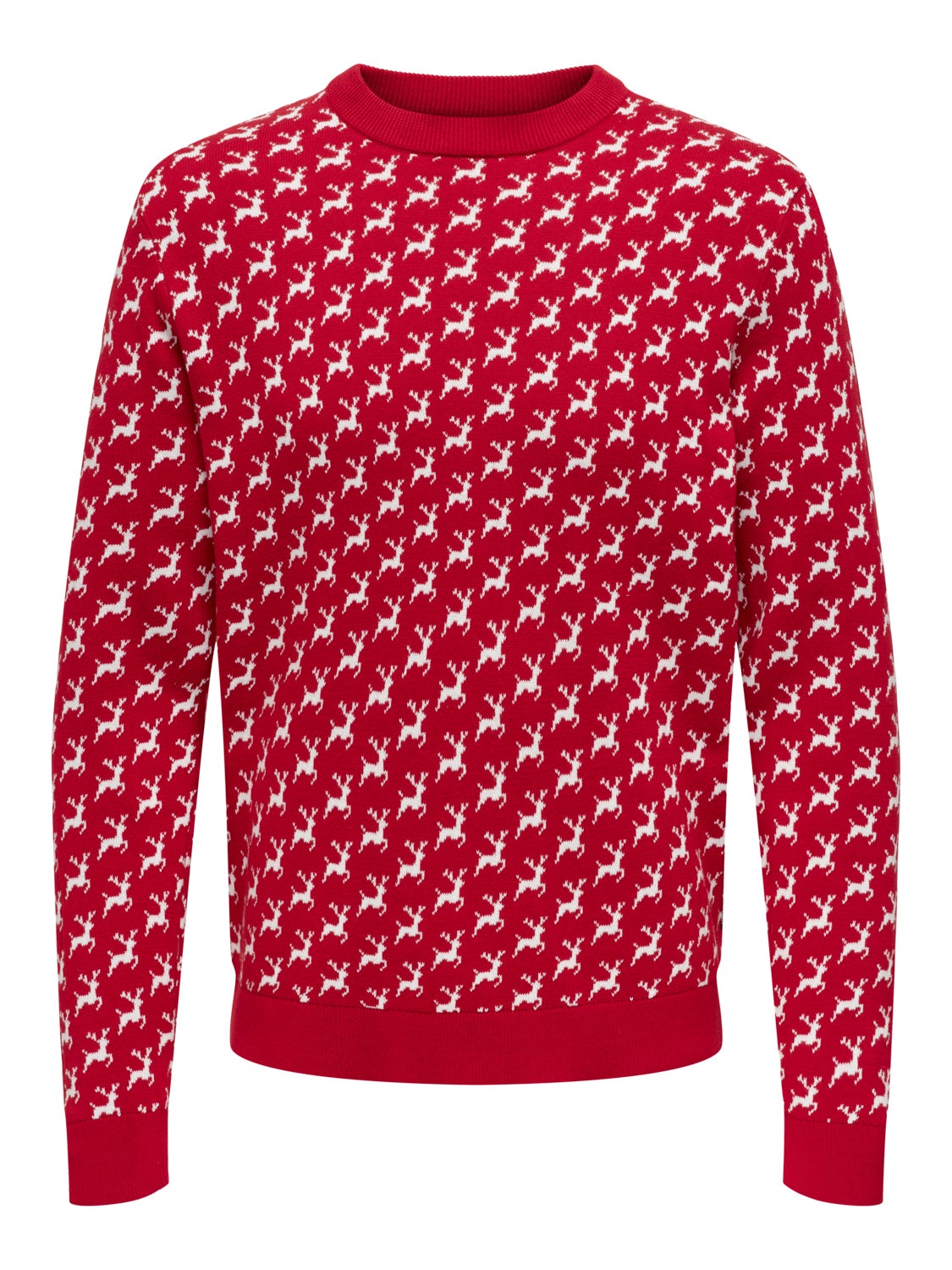 Crewneck christmas knitted pullover