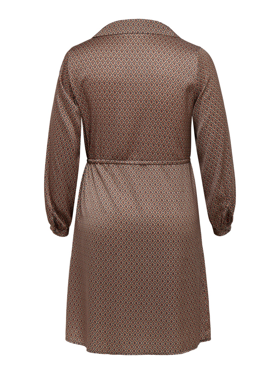 Curvy printed shirt dress