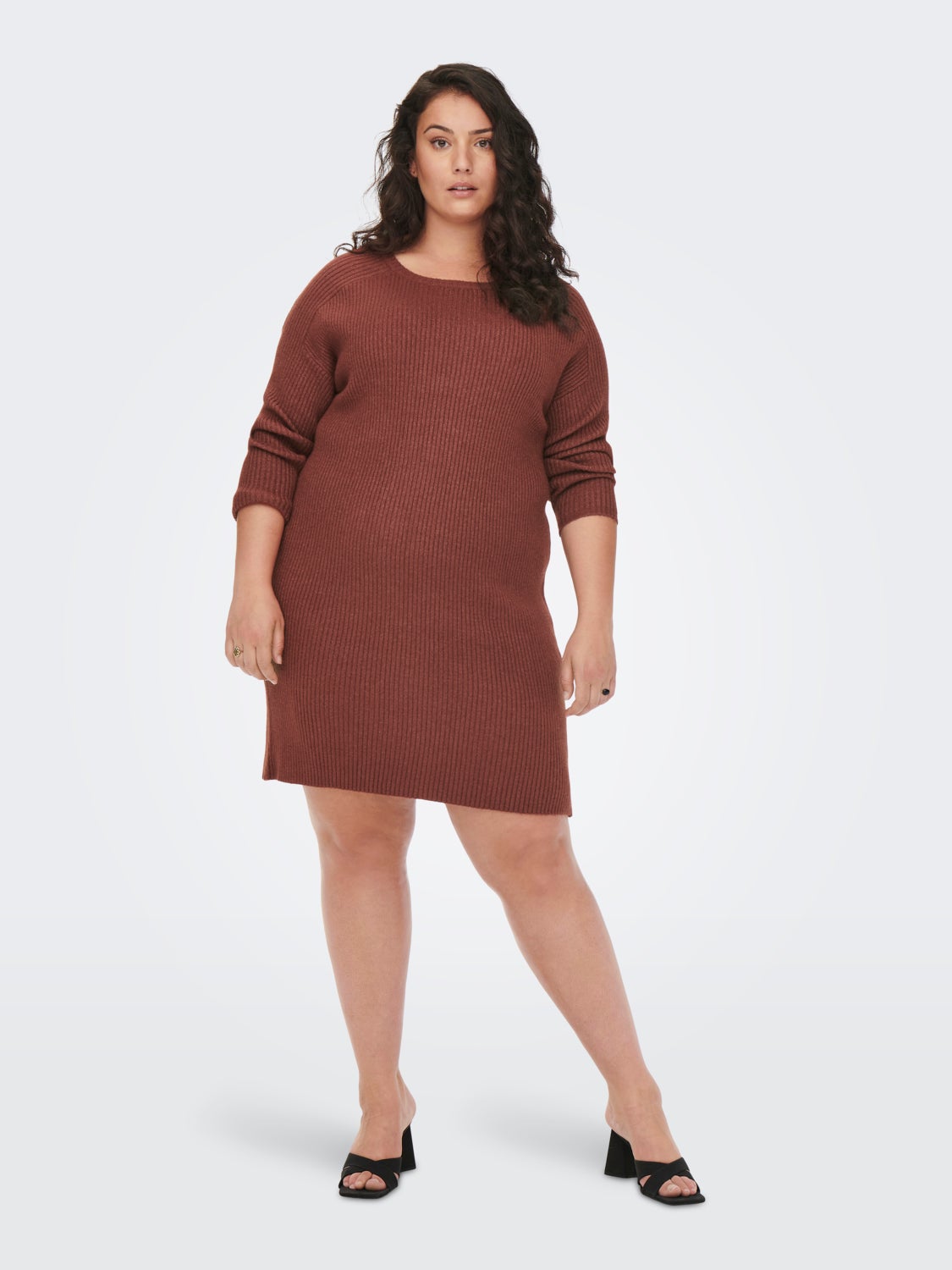 Curvy long sleeved Knitted Dress