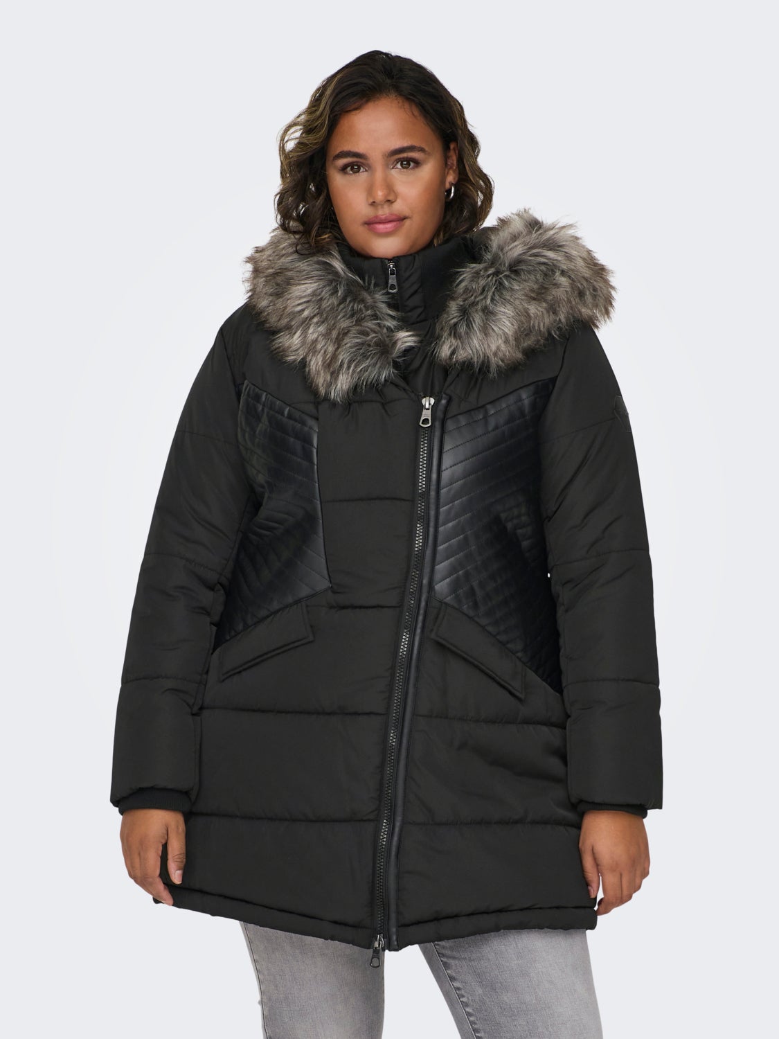 Curvy quiltet jacket