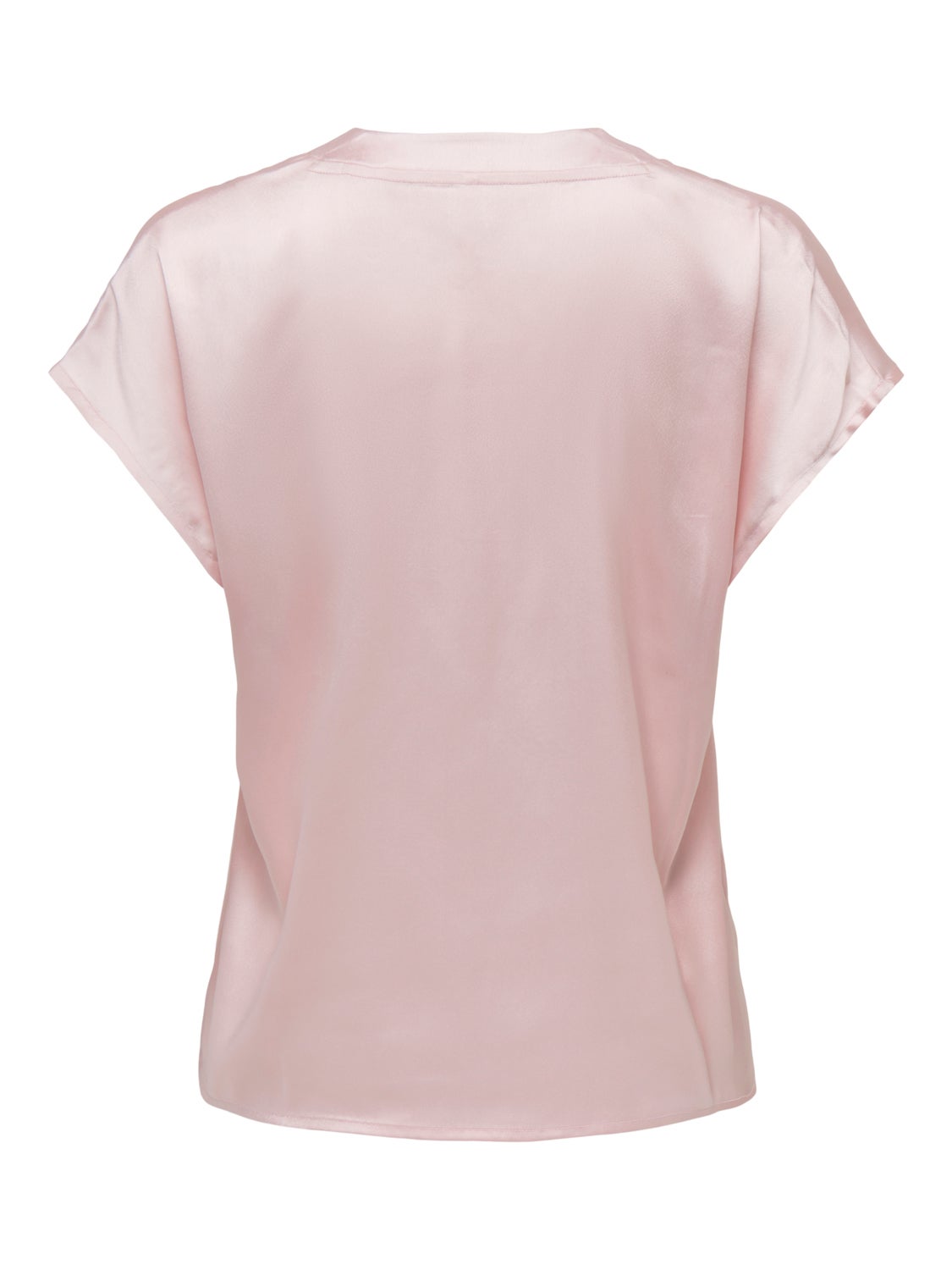 V-neck sateen top