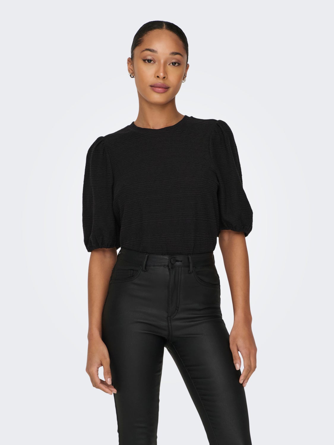 Top With Puff Sleeves