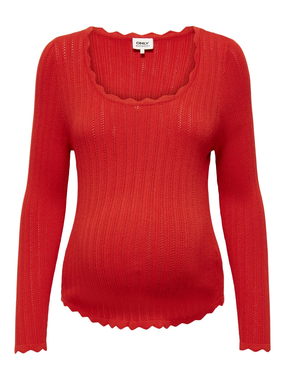 Mama detailed Knitted Pullover