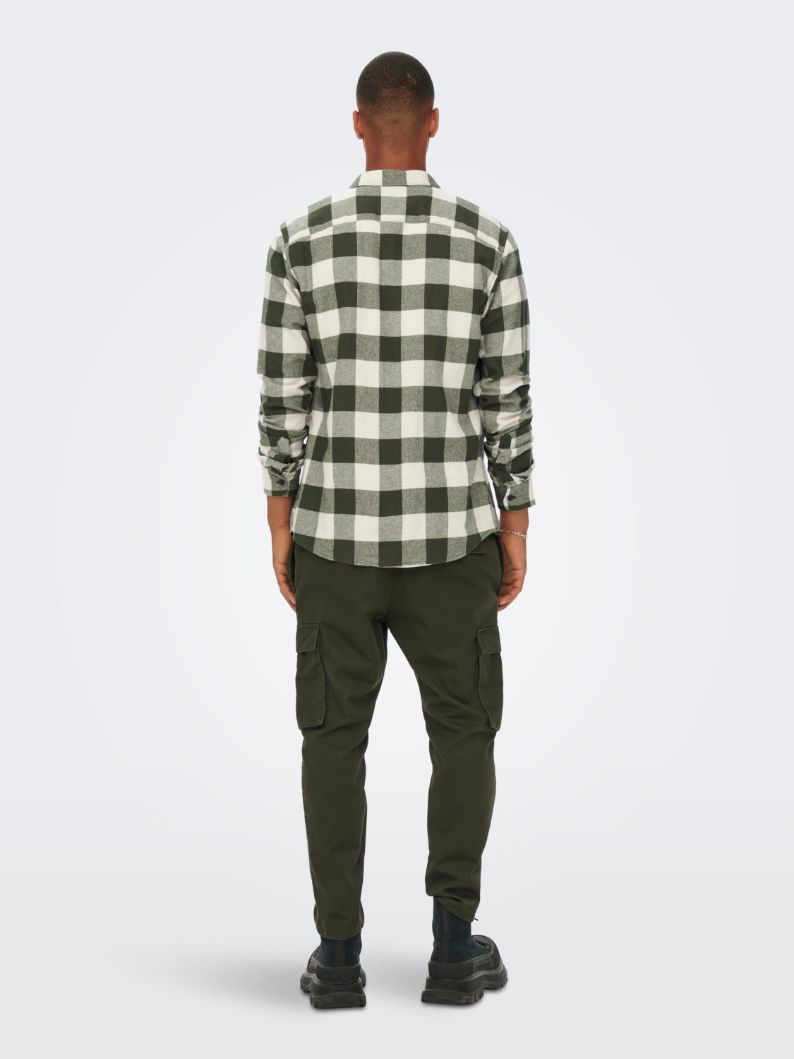 Slim fit checked shirt