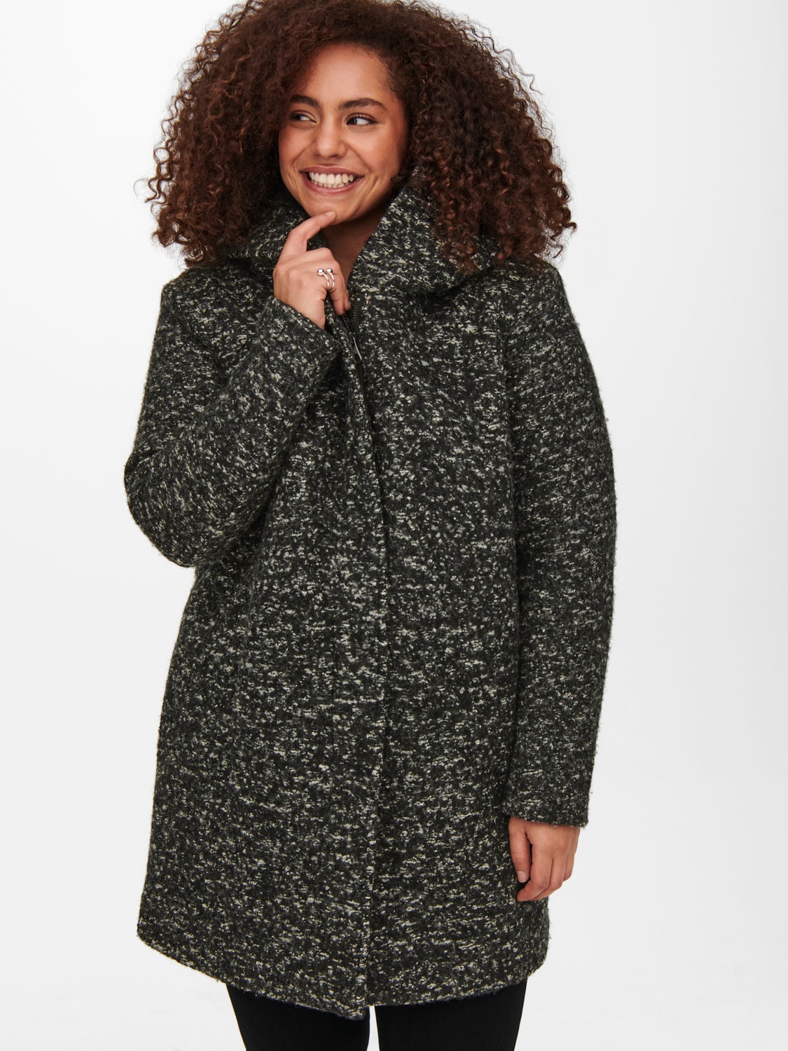 Curvy wool Coat