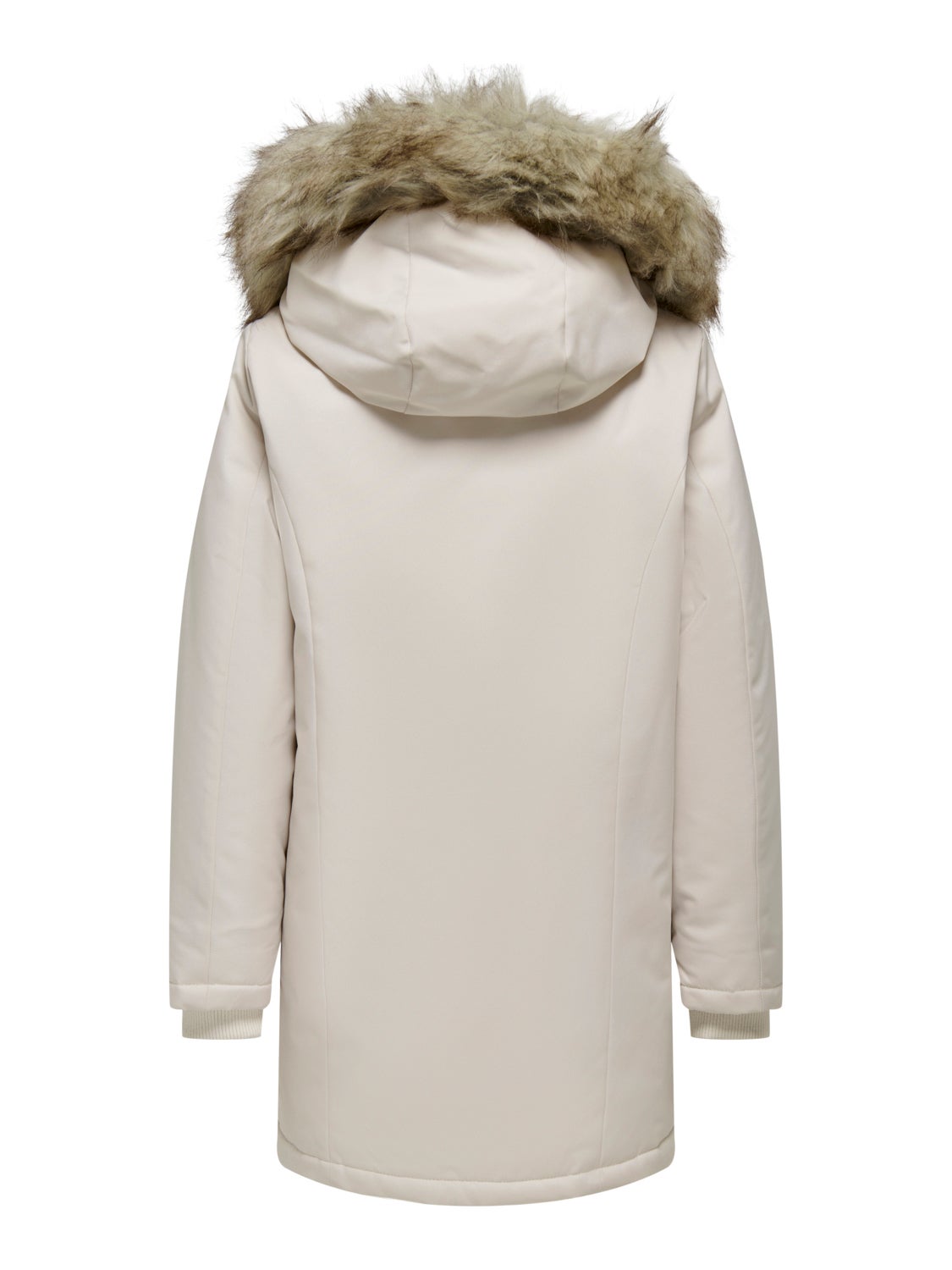 Hood with detachable faux fur edge Maternity Parka