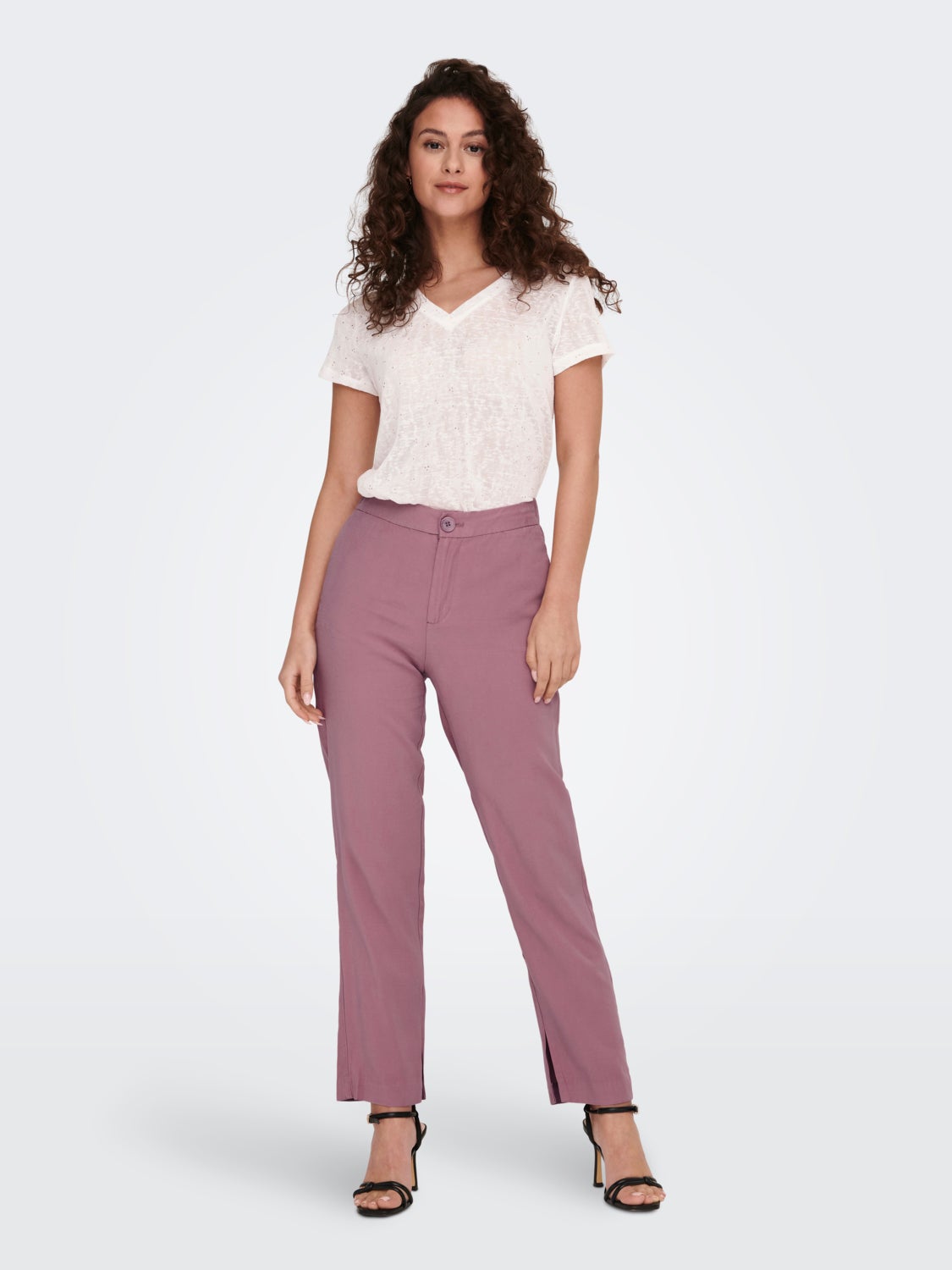 Straight Fit High waist Trousers
