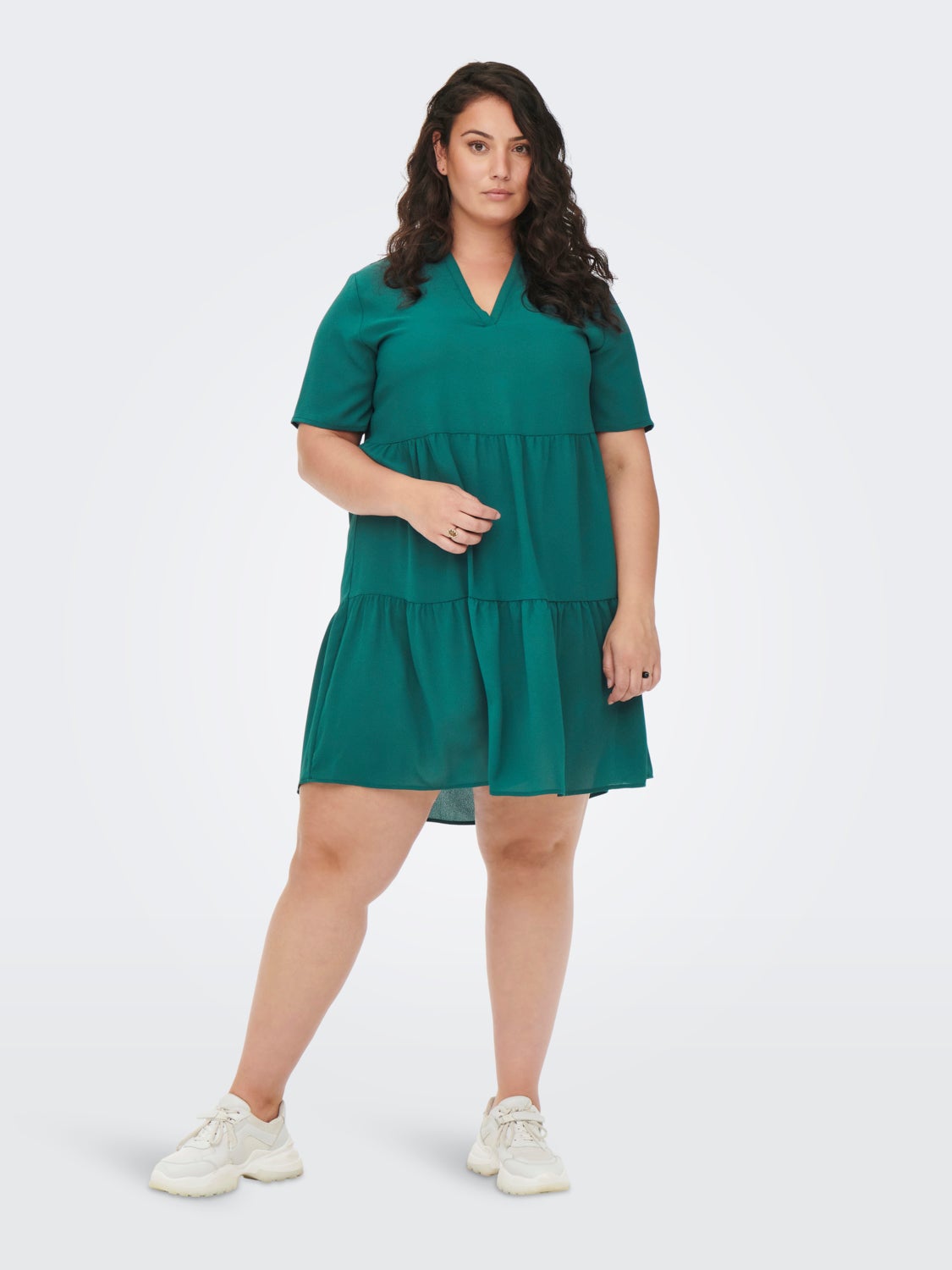 Curvy 2/4 Sleeve Dress