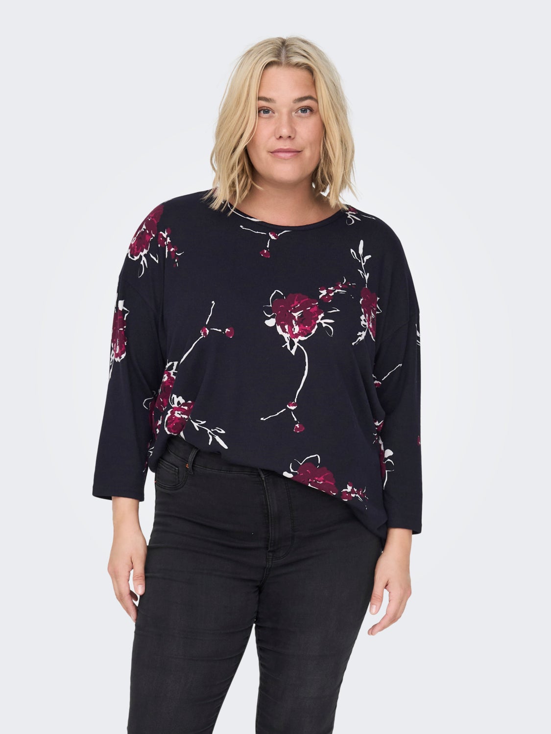 Curvy 3/4 sleeve Top
