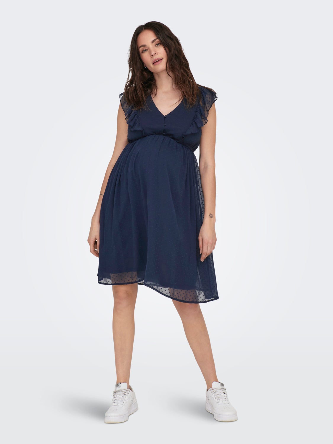 Mama frill detail dress