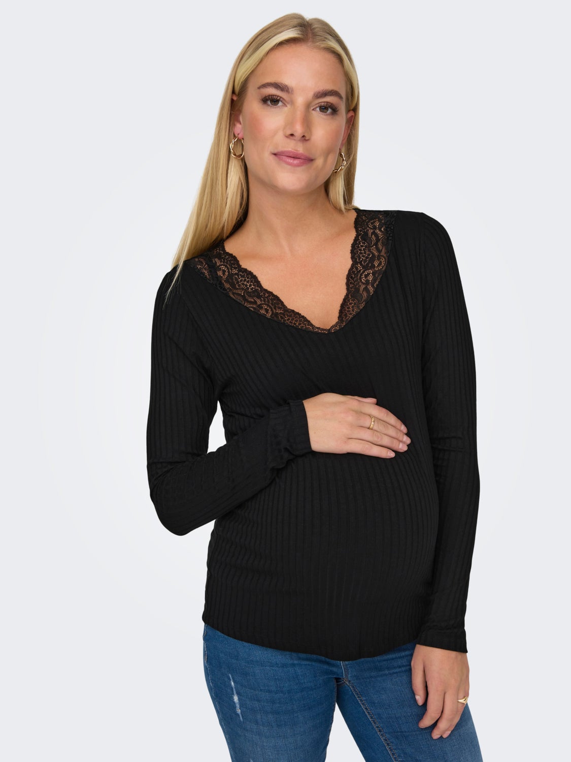 Mama v-neck top