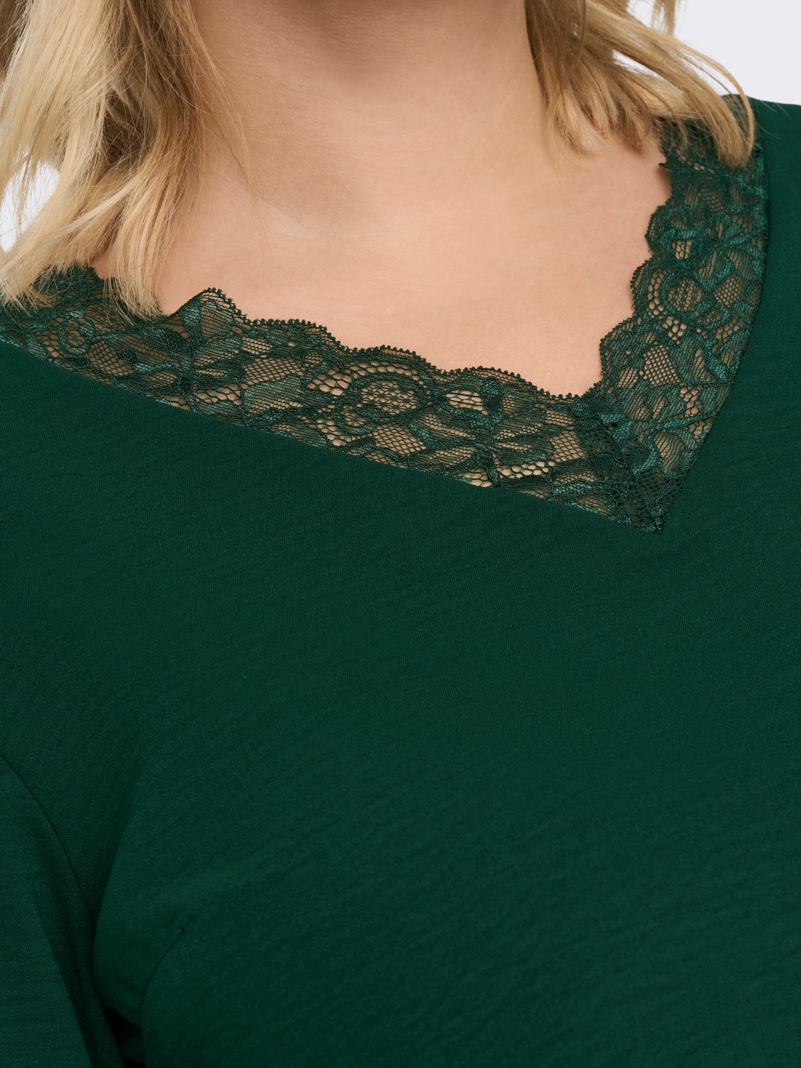 Curvy long sleeve top