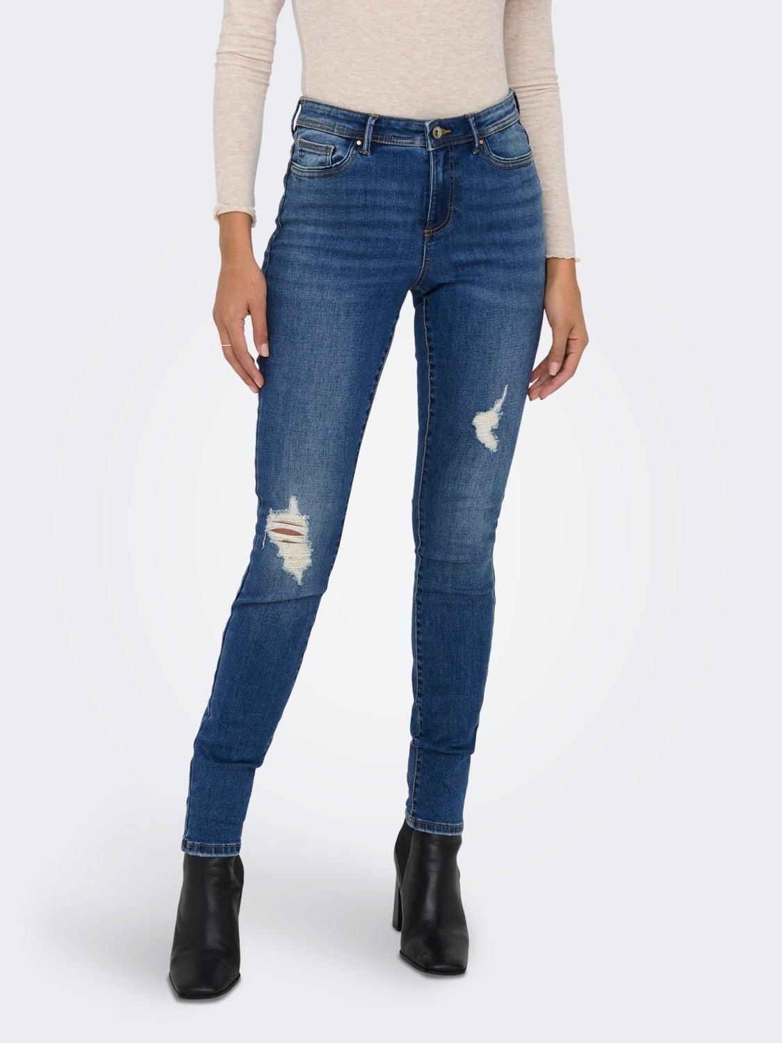 Skinny Fit Mid waist Jeans