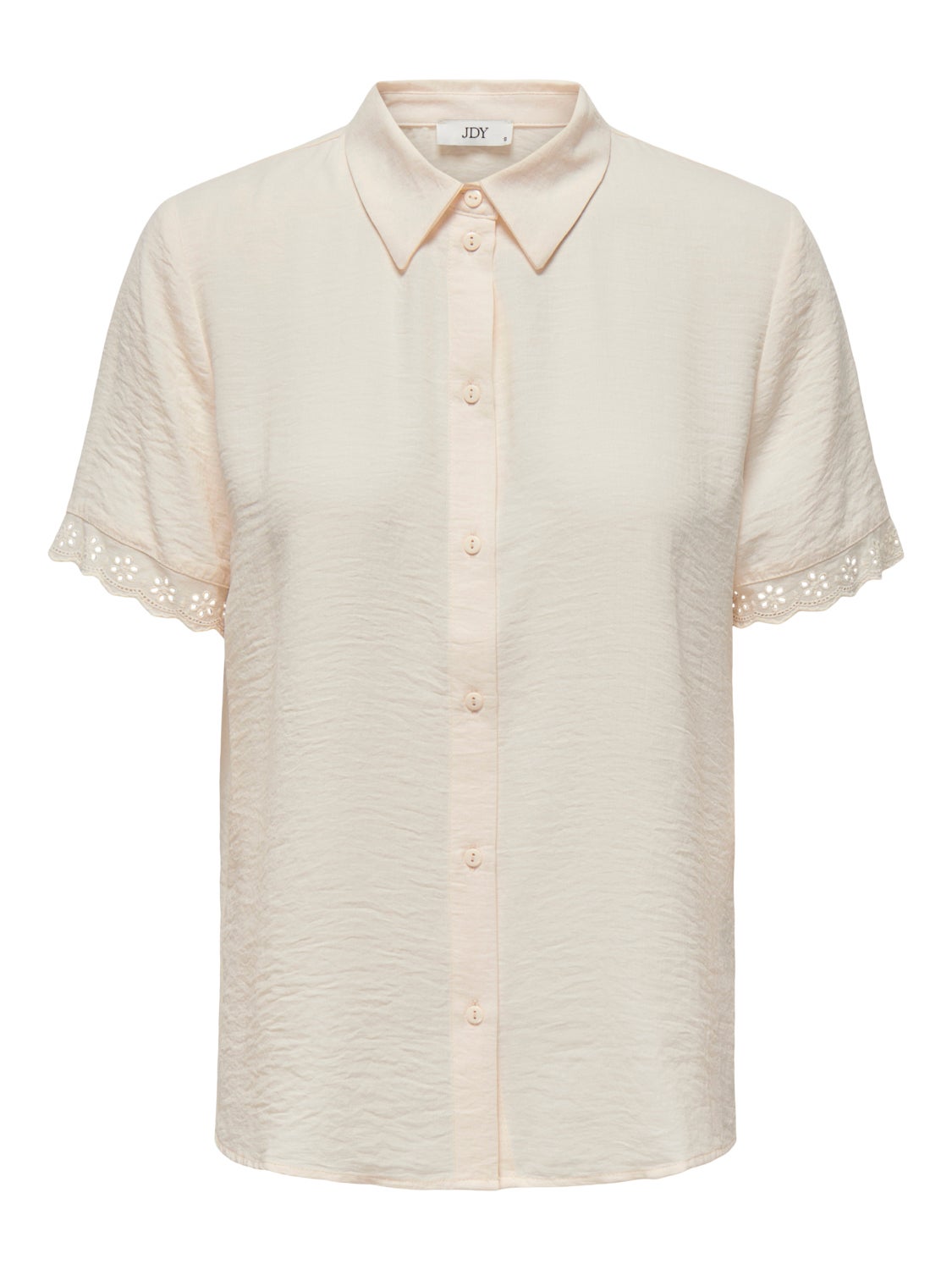 Short Sleeves Shirt With Lace Edge