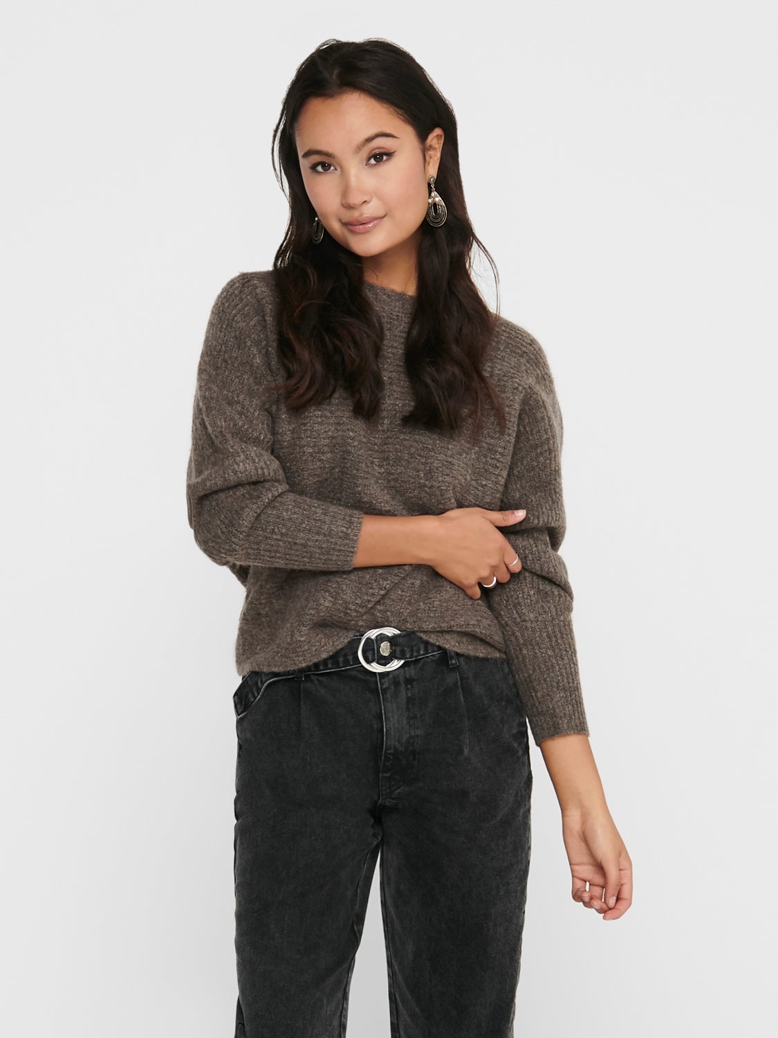 Batwing Knitted Pullover
