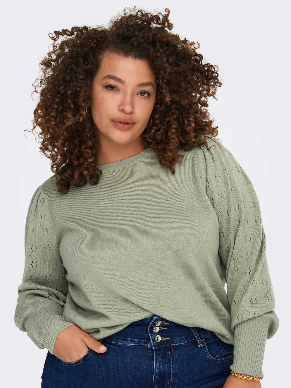 Curvy knitted Pullover