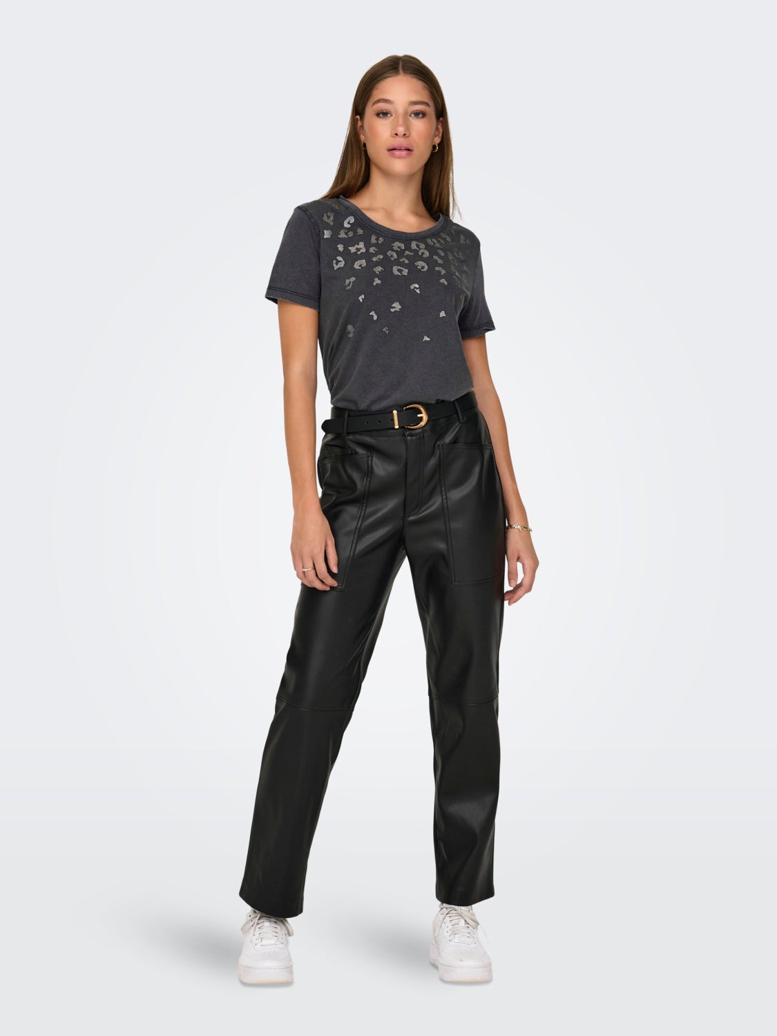 o-neck t-shirt with print