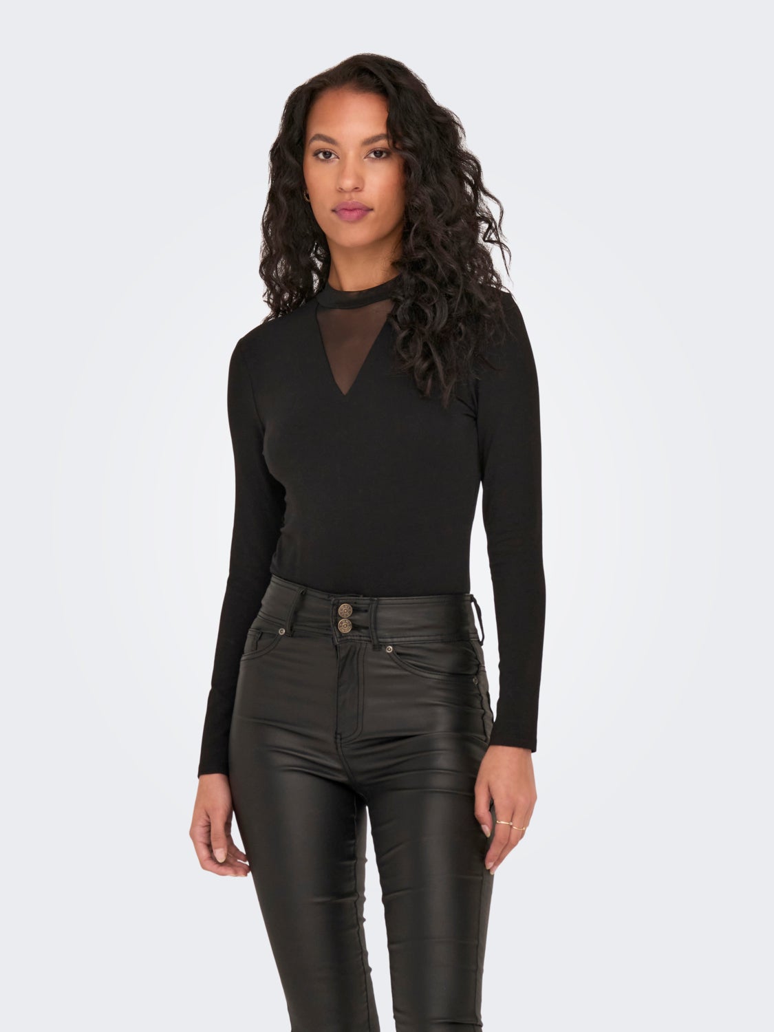 High neck Bodystocking