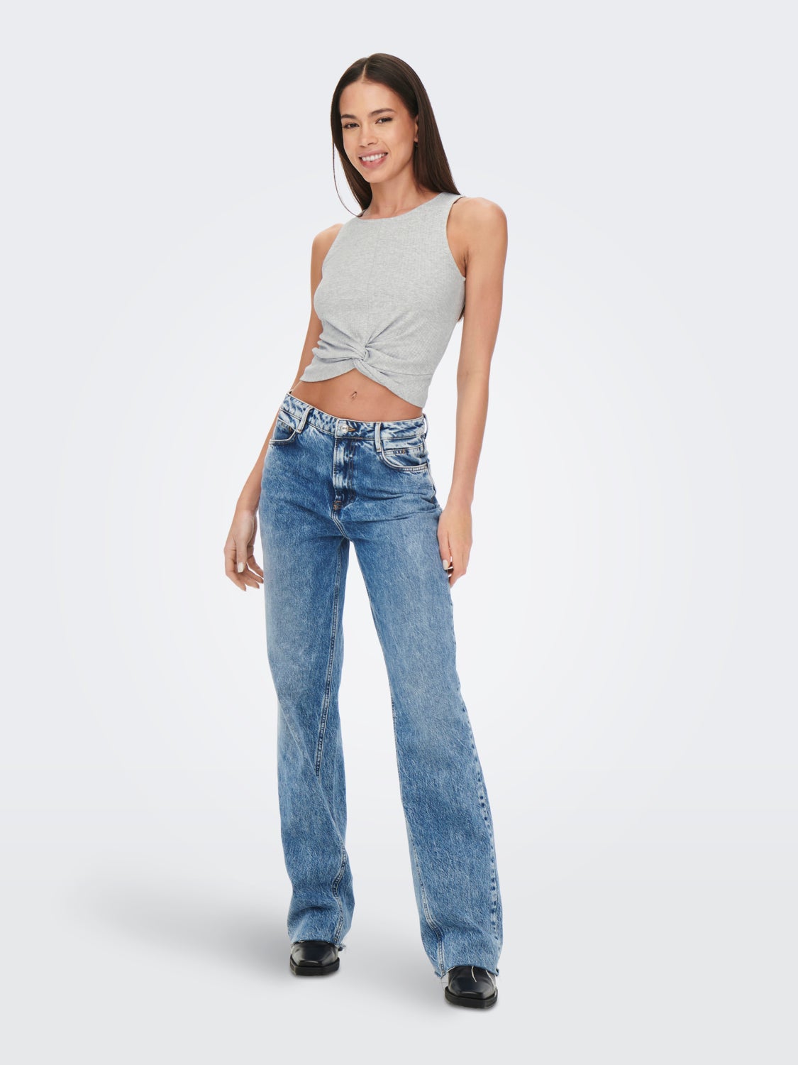 Cropped Sleeveless Top