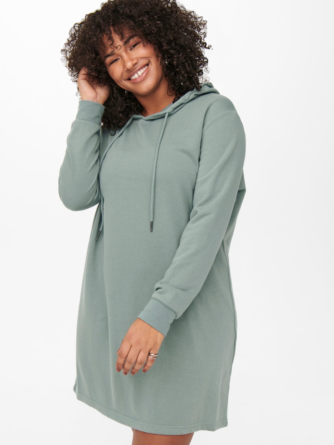 Curvy hooded sweat Dress