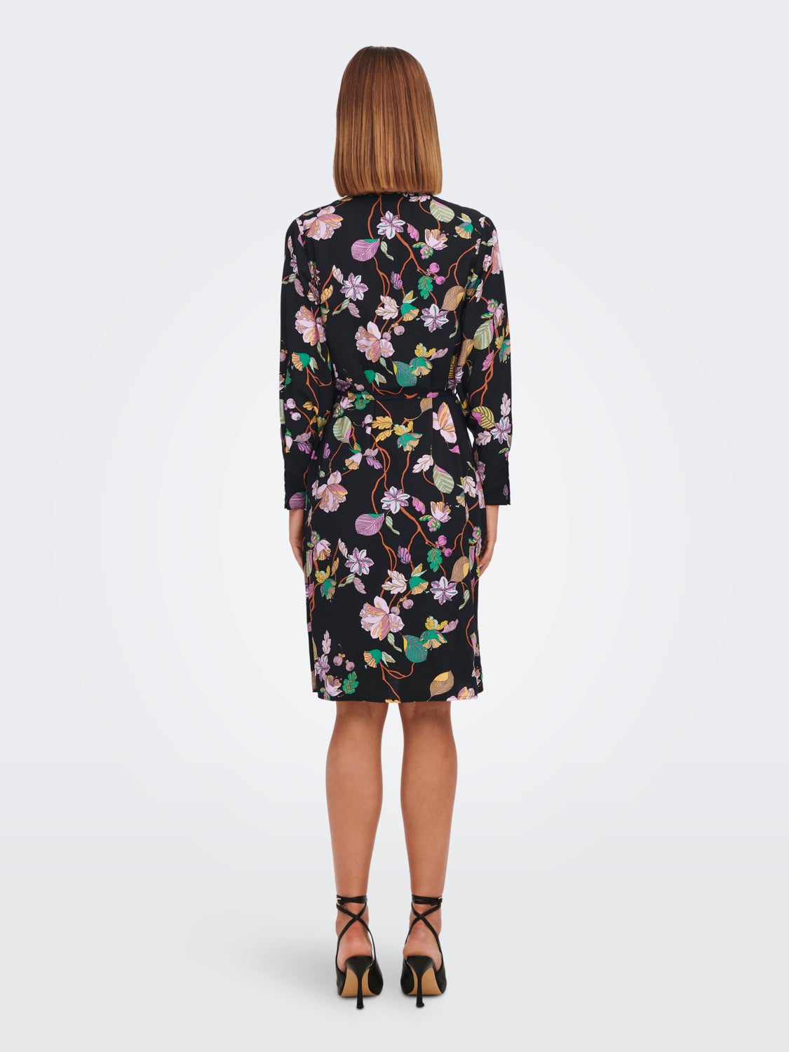 Patterned Long Sleeved dress