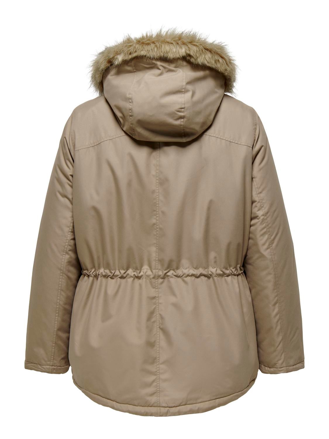 Curvy parka jacket