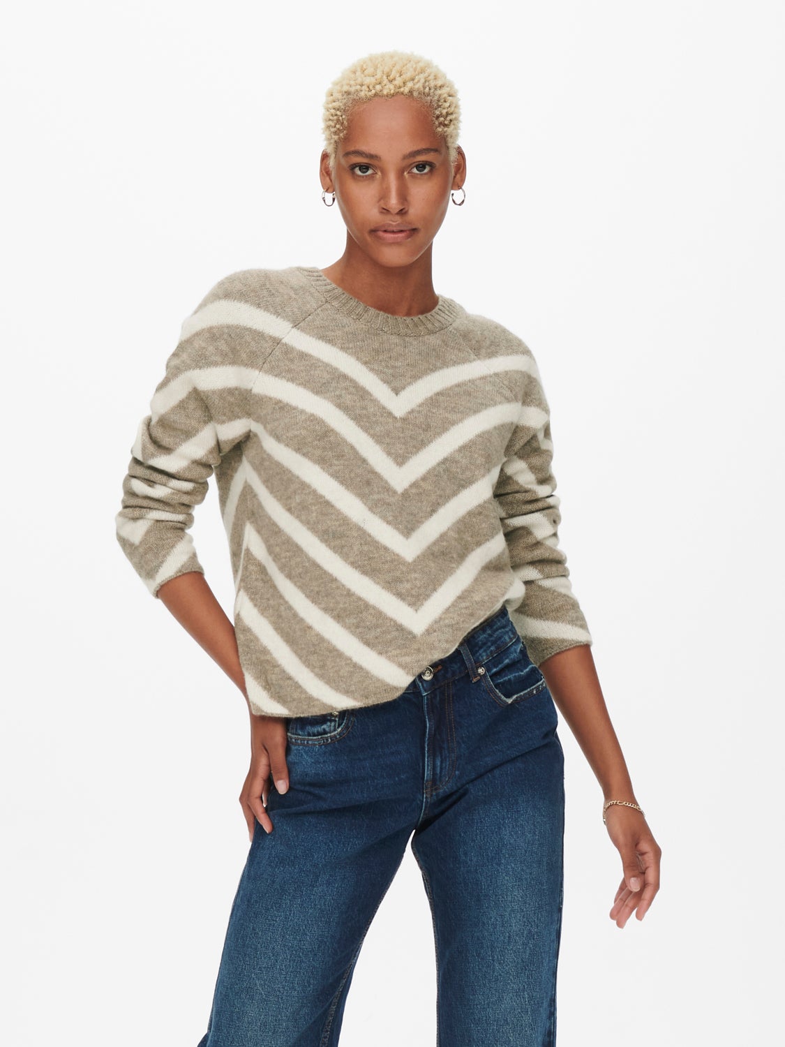 Zig zag Knitted Pullover