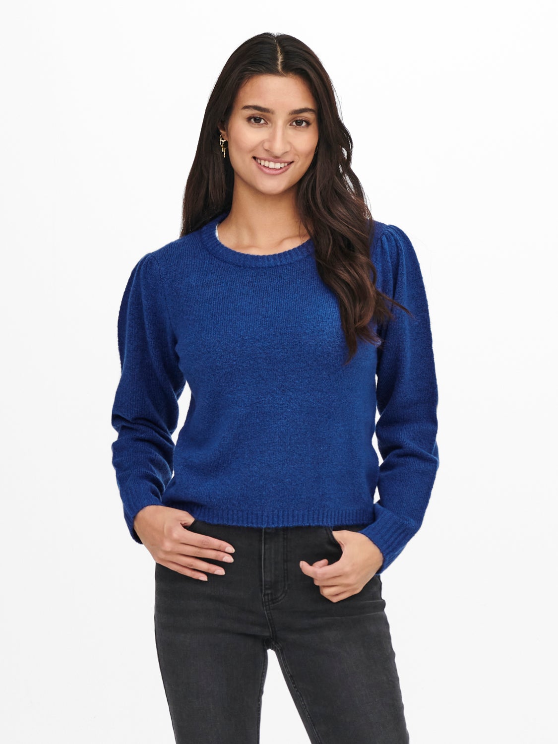 Solid Colored Knitted Pullover
