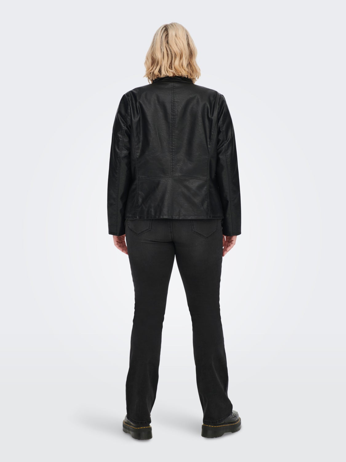 Curvy Faux Leather Jacket