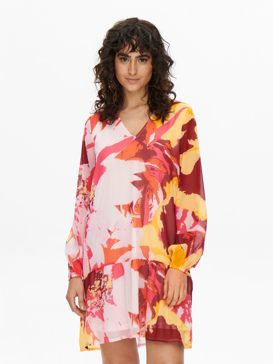 Regular Fit V-Neck Dress