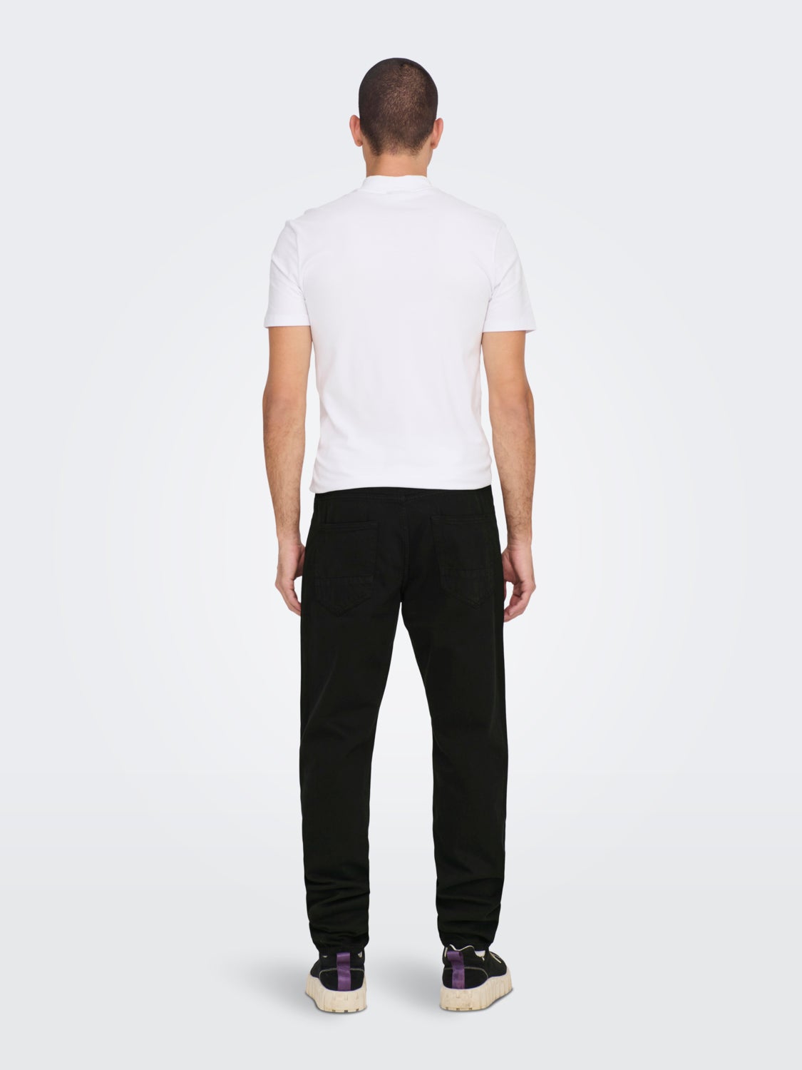 Twill-fabric trousers