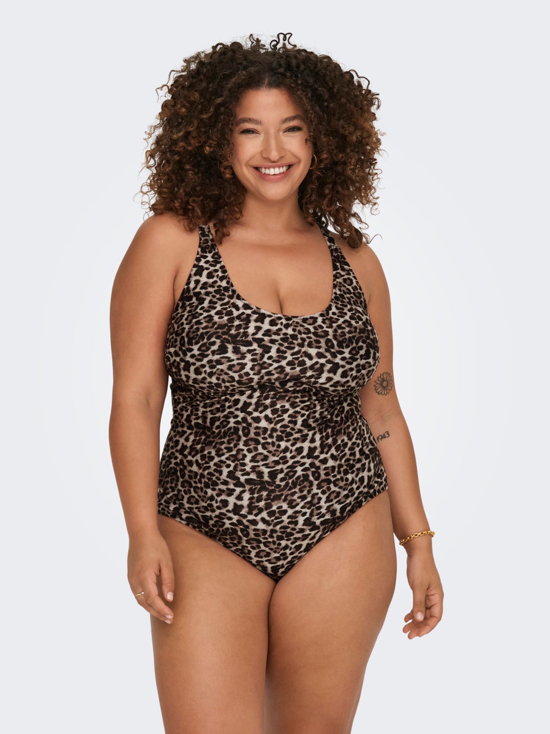 Curvy Swimsuit With Adjustable Straps