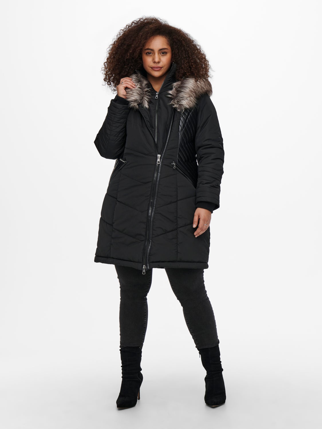 Curvy nylon Coat