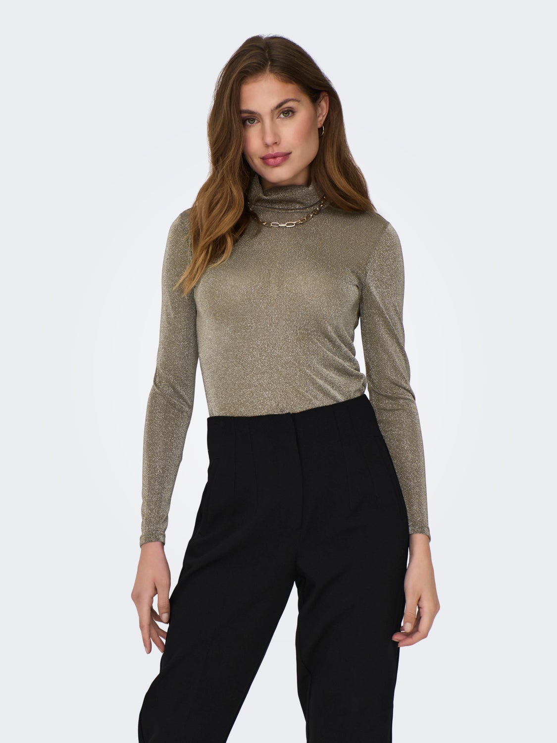 Glitter mesh top