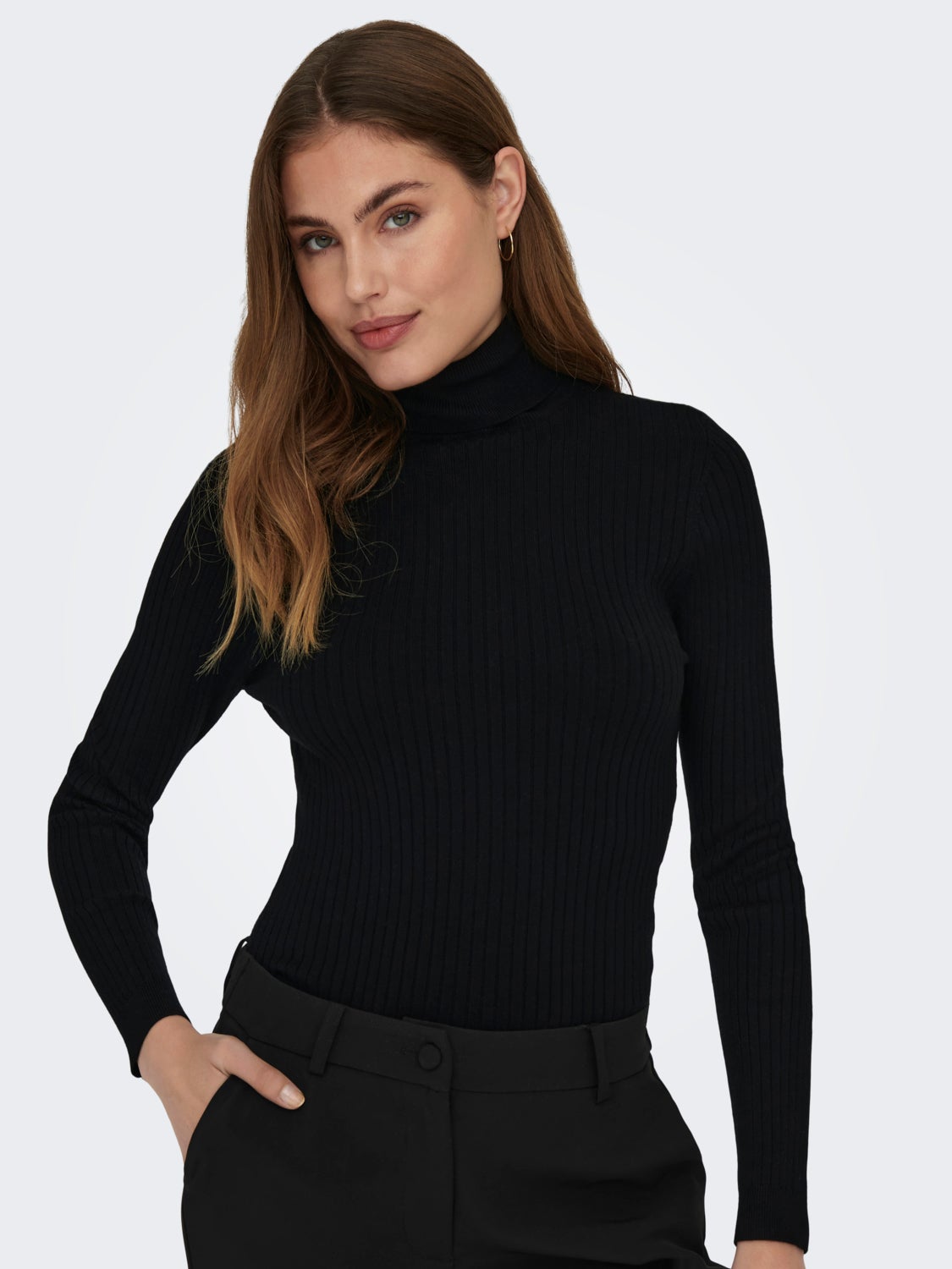 High-neck knit