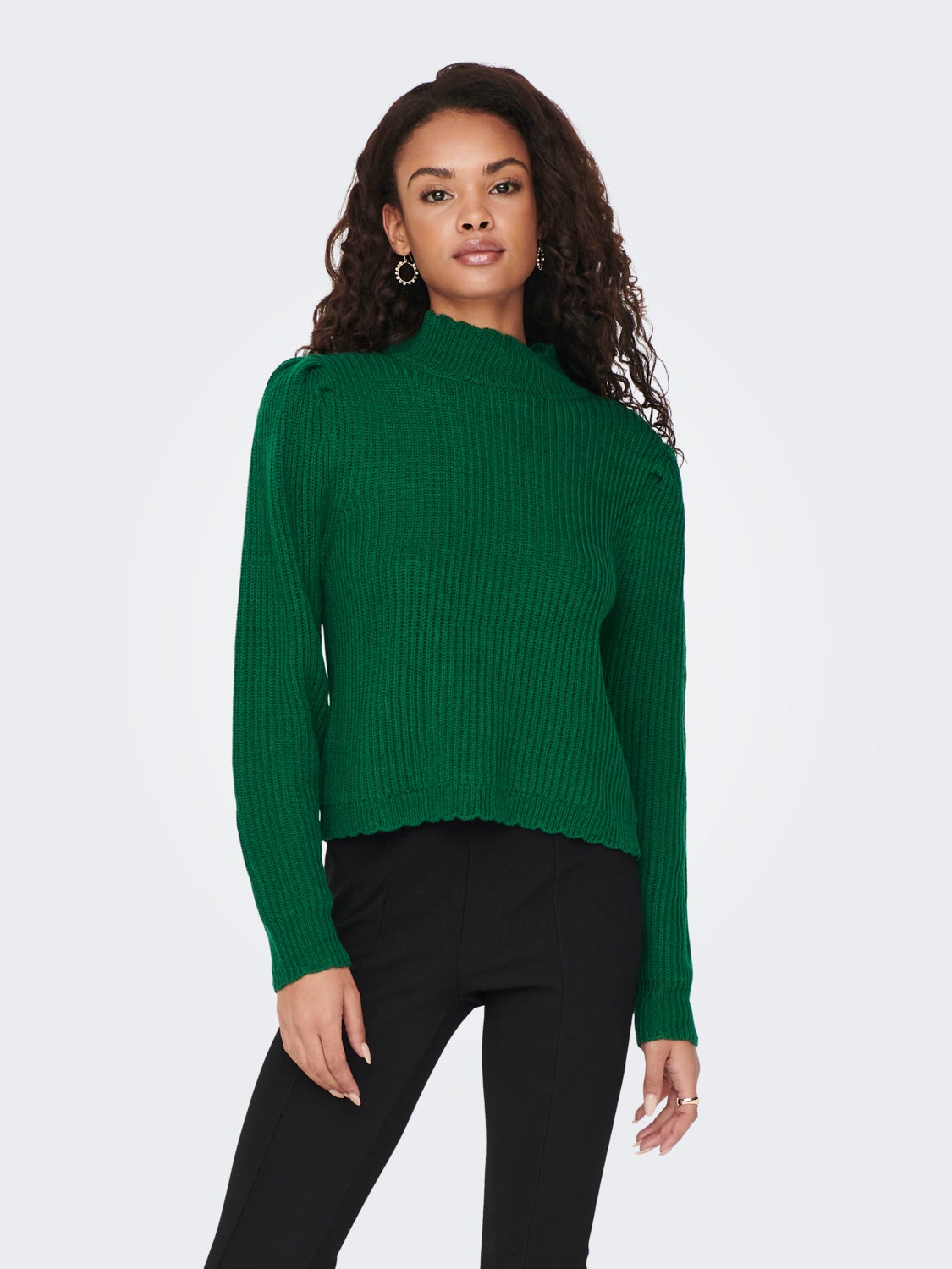 high neck Knitted Top