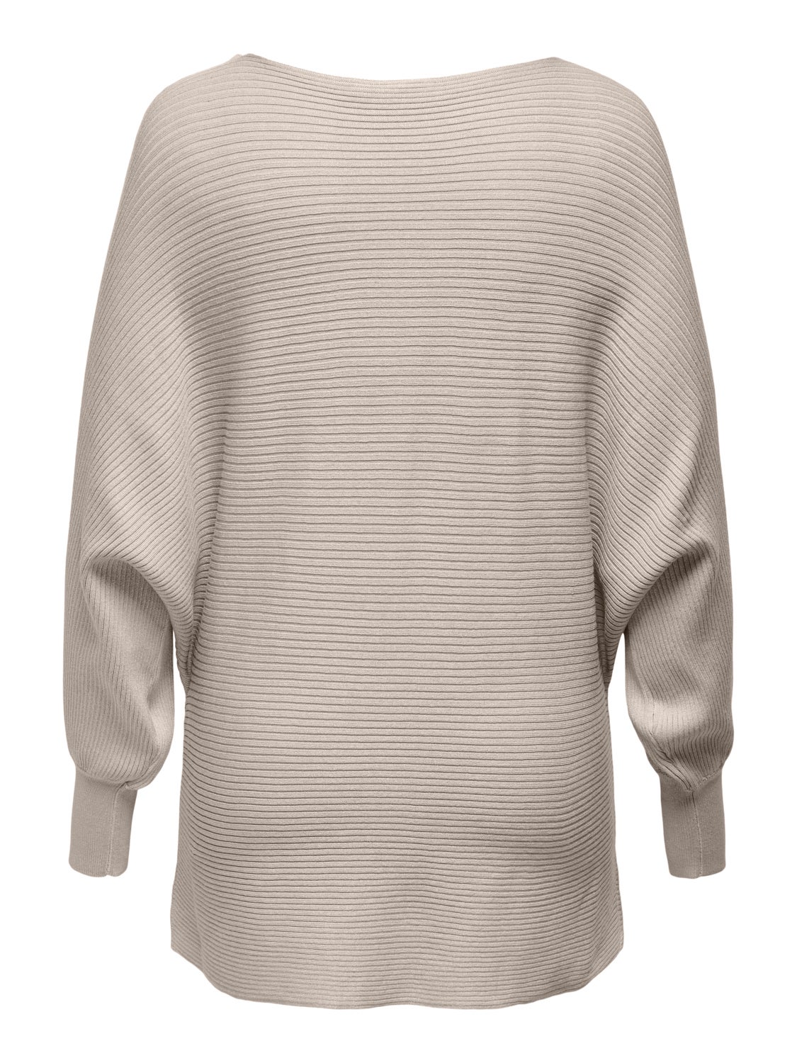 Curvy rib structured Knitted Pullover