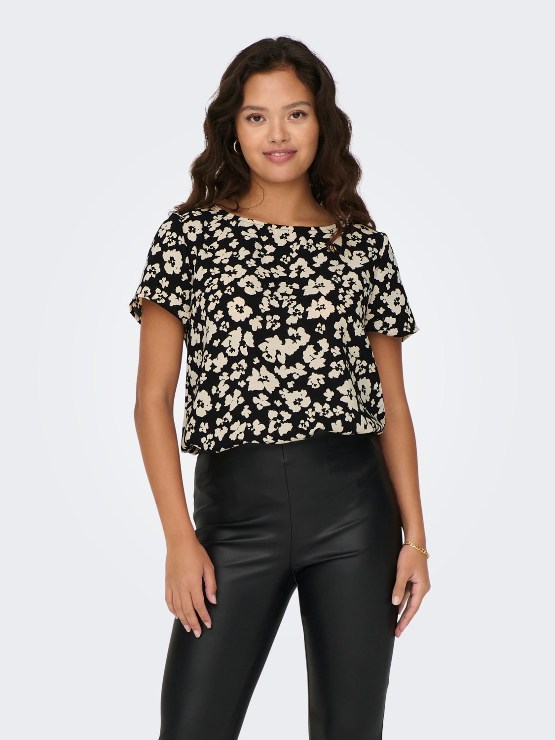 O-neck top with print