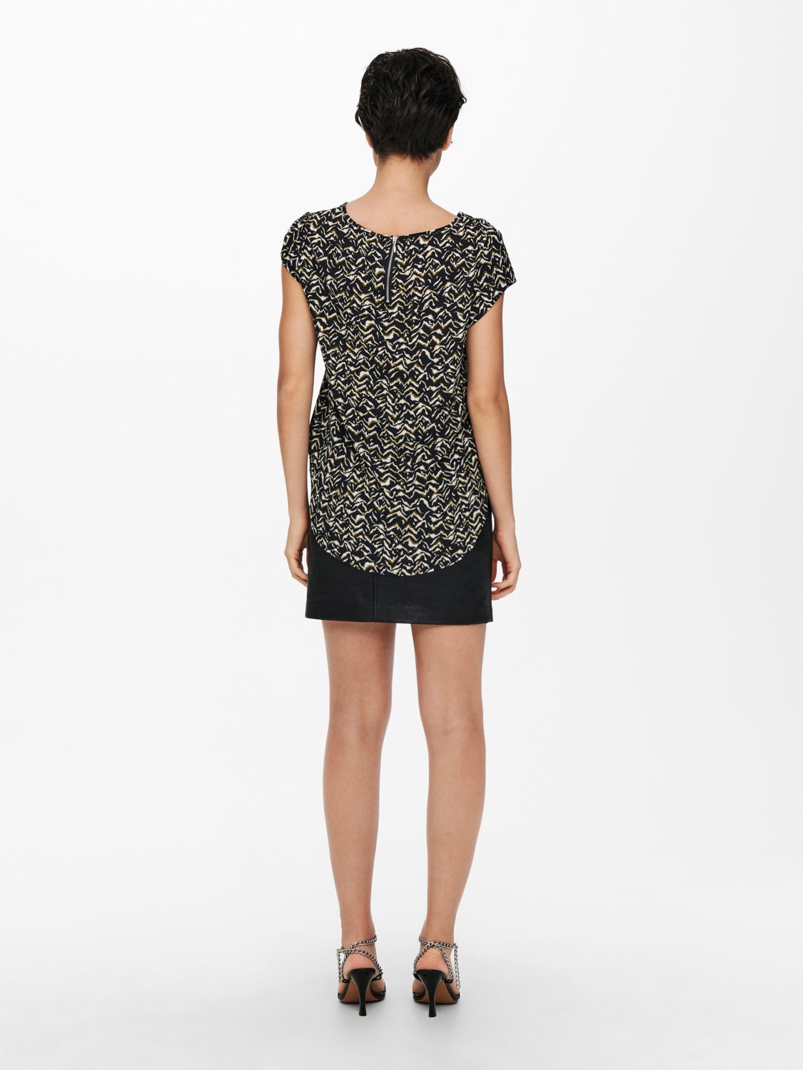 Printed Short Sleeved Top