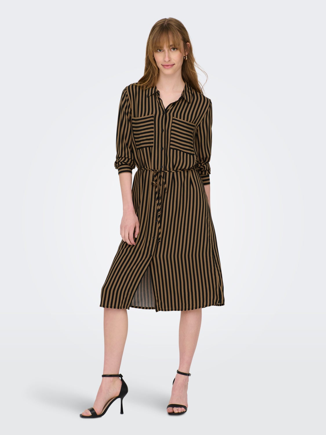 mini striped Shirt dress