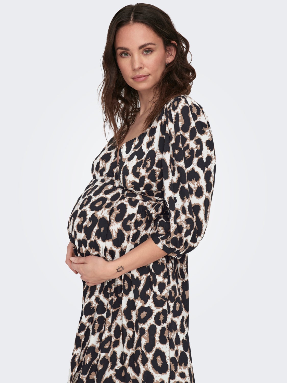 Mama midi wrap dress