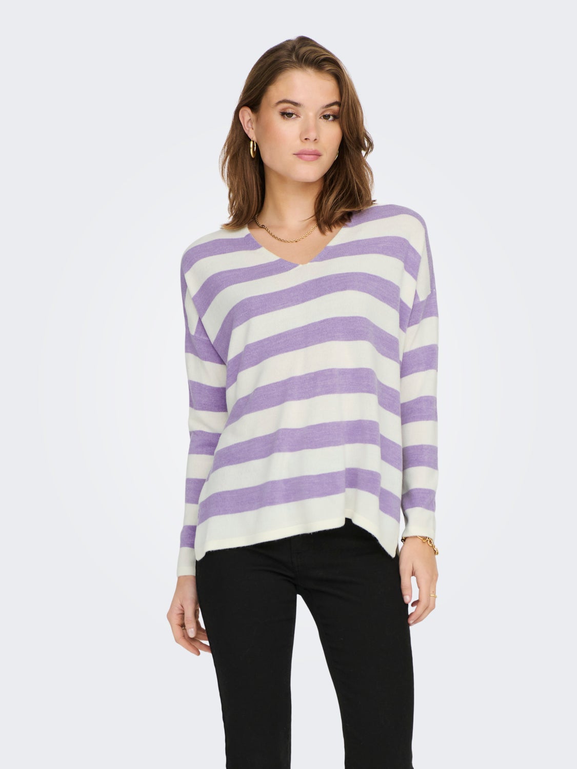 V-neck Knitted Pullover