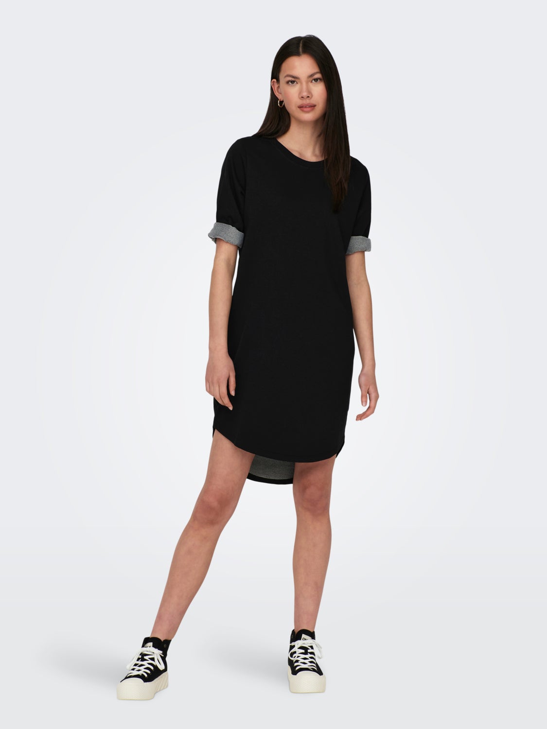 3/4-sleeve sweat dress