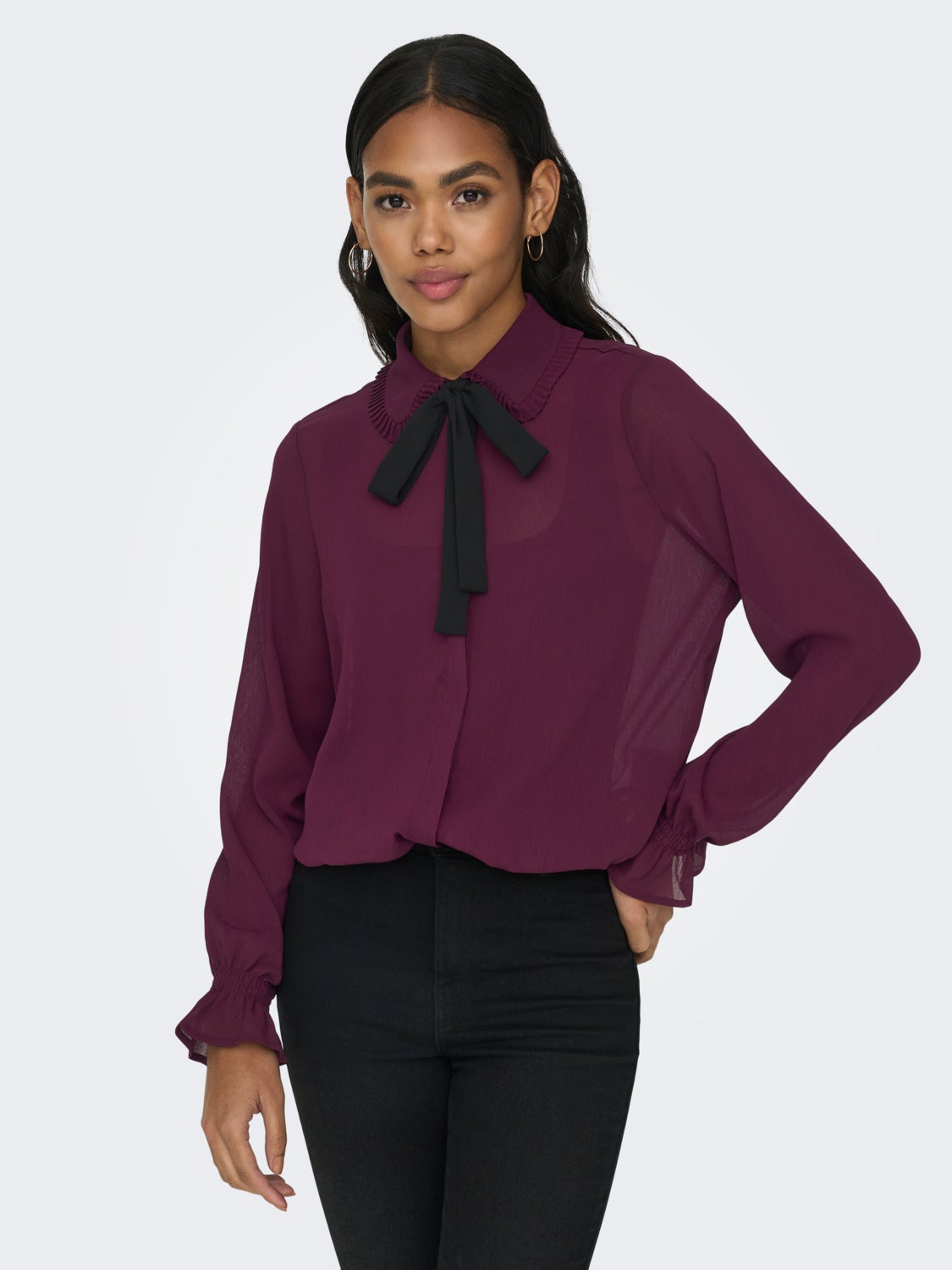 Shirt With Bow Detail