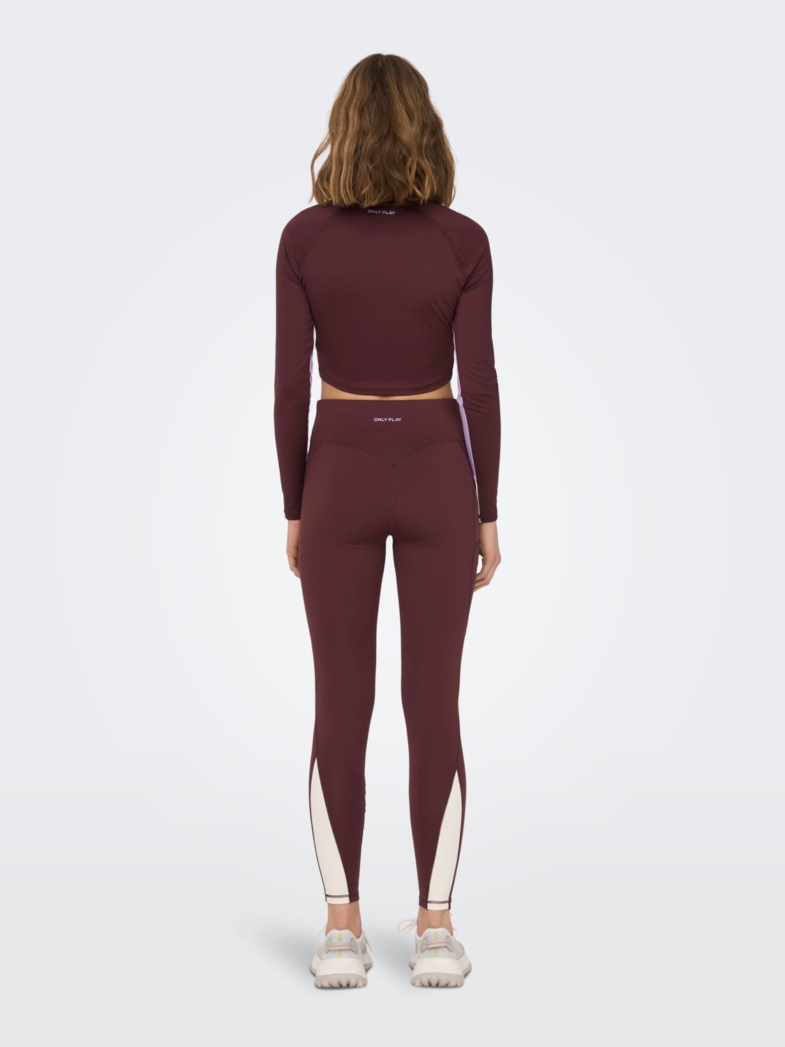 Cropped color block Training Top