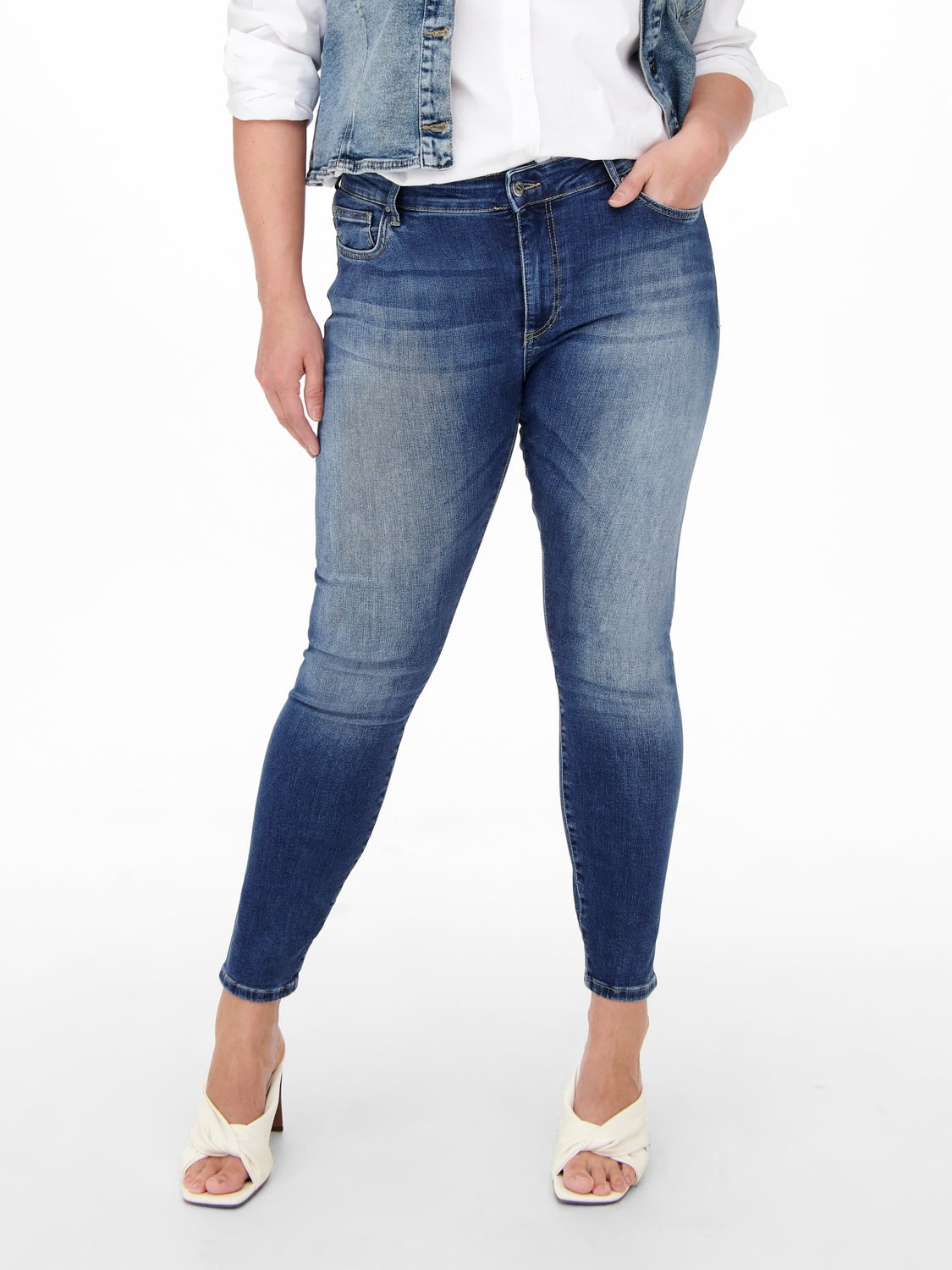 Curvy CARLasmin reg ank Skinny fit jeans